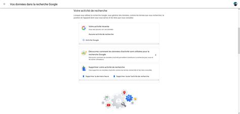 Vos données dans la recherche Google